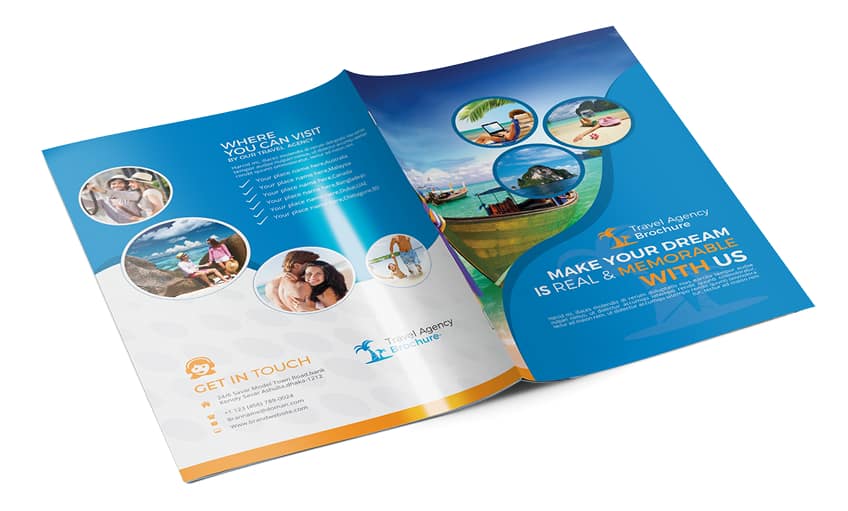 Avoid mistakes making travel brochure cover